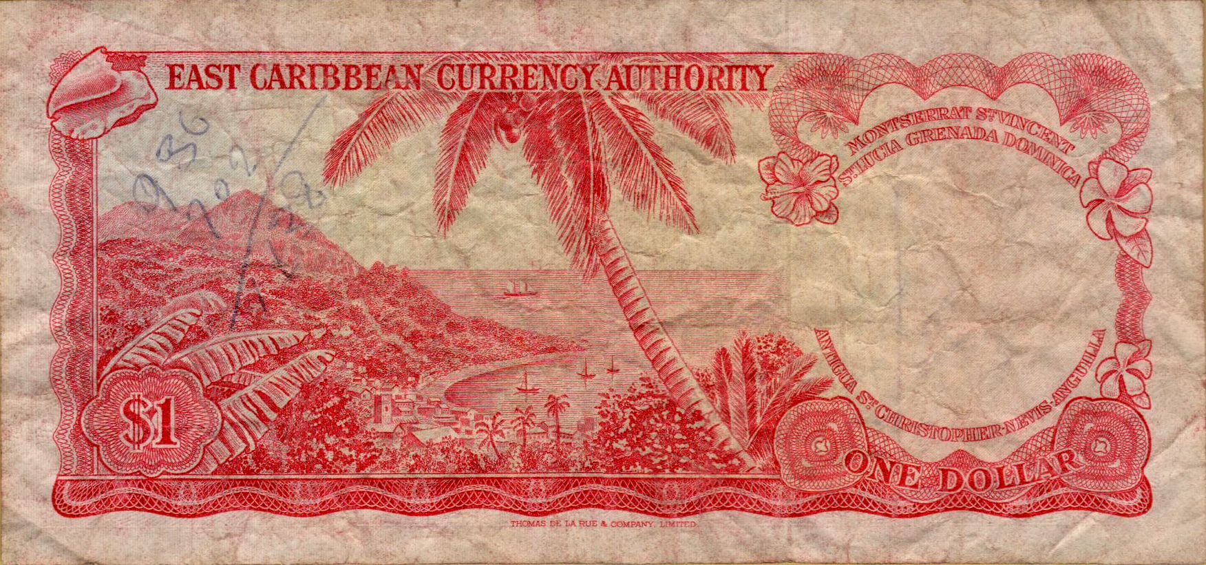 East Caribbean 1 1965 VF- P-13/g